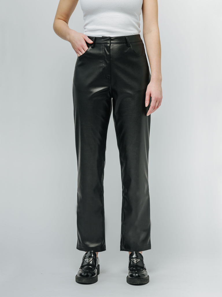 The James Vegan Leather Trouser