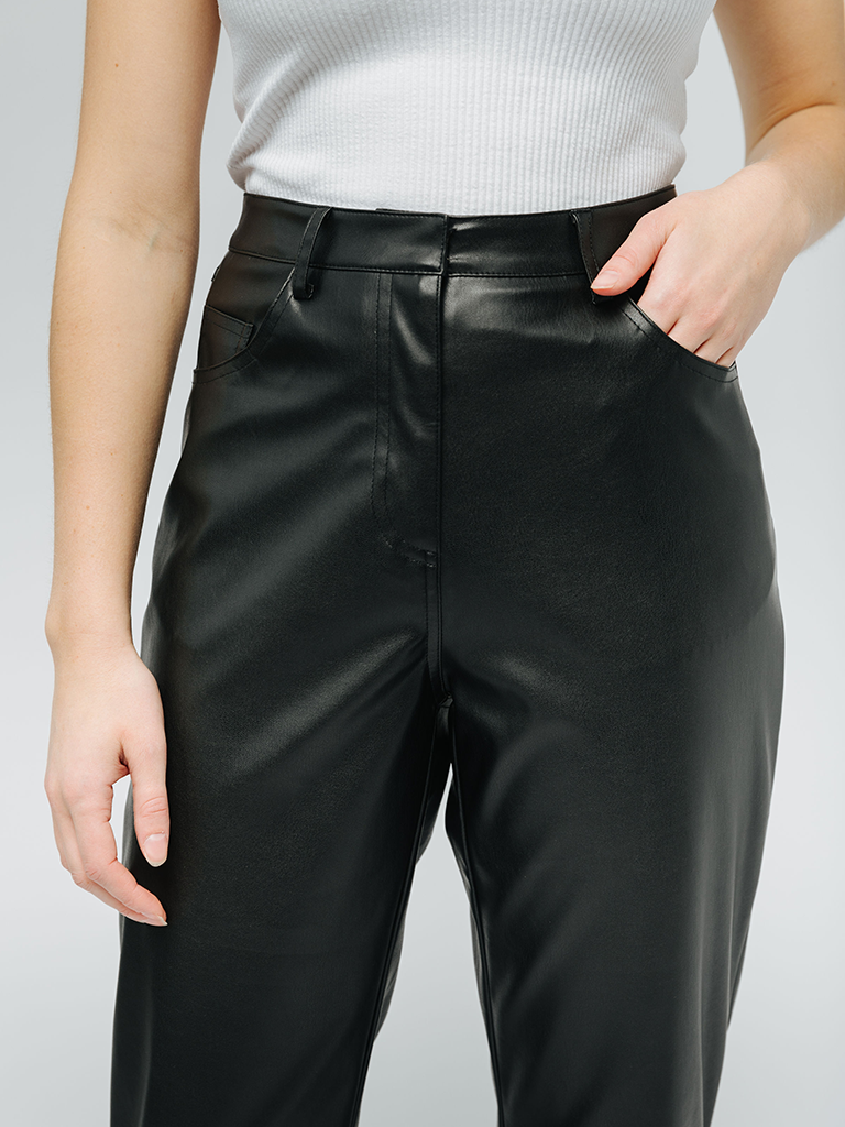 The James Vegan Leather Trouser