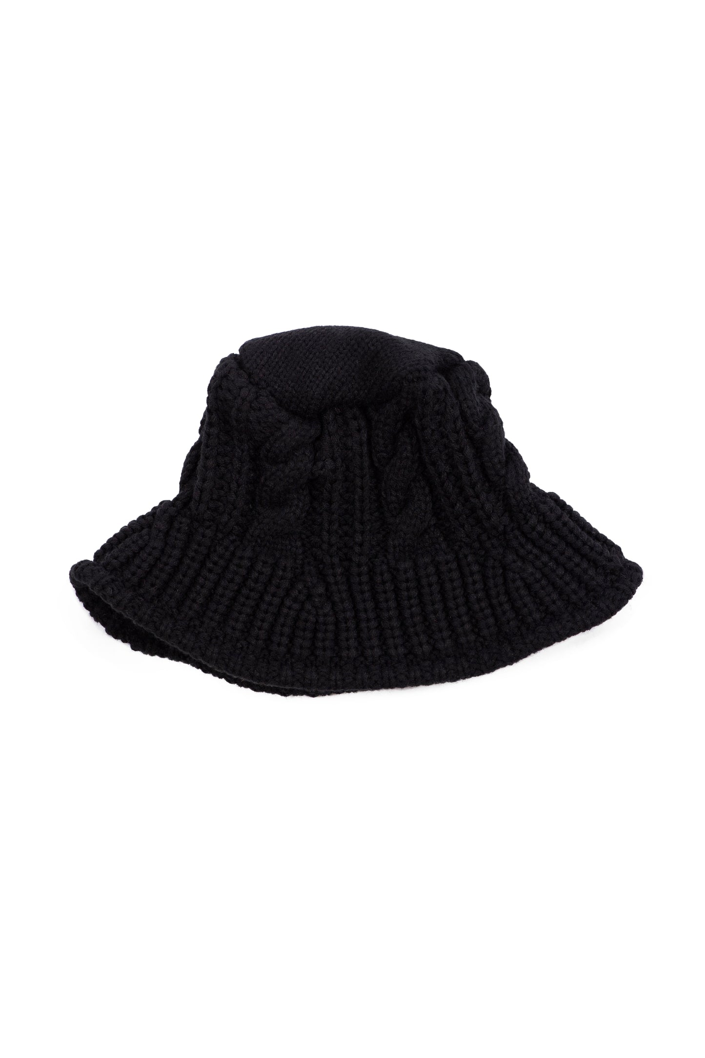 Bucket Hat With Cable Detail